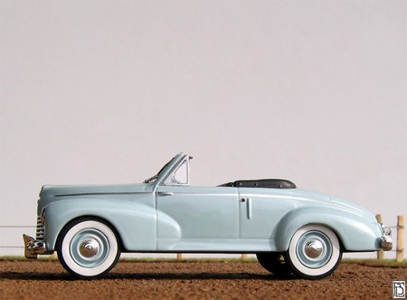 Solido Baby Démontable SB 1/55 – Peugeot 203 Cabriolet Grise, Sans Boîte